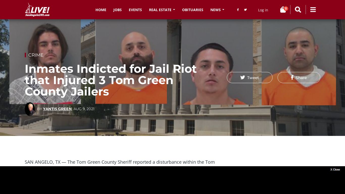 Inmates Indicted for Jail Riot that Injured 3 Tom Green ...